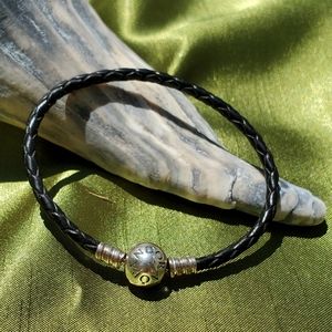 Pandora Single Wrap Leather Bracelet